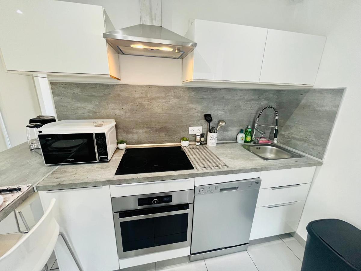 Superbe Duplex Design Neuf 2 Chambres, Climatise Tout Confort, Facile D,Acces Stationnement Gratuit 马赛 外观 照片