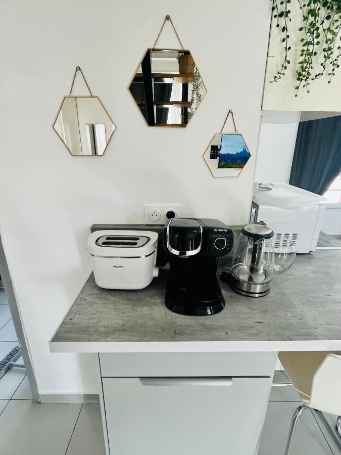Superbe Duplex Design Neuf 2 Chambres, Climatise Tout Confort, Facile D,Acces Stationnement Gratuit 马赛 外观 照片